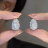 Wholesale Elegant Geometric Ushaped Zirconia Copper Women's Earrings Jewelry