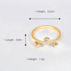 Wholesale Elegant Girl Titanium Steel Geometric Ring And Ear Jewelry With Electroplating