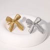 Wholesale Elegant Goldplated Stainless Steel Bow Tie Ring For Women