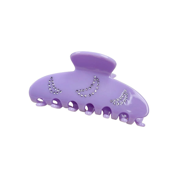 Wholesale Elegant Handmade Acetic Acid Hair Accessories Moon Shape Hairpin Grab Clip For Women