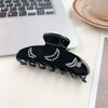 Wholesale Elegant Handmade Acetic Acid Hair Accessories Moon Shape Hairpin Grab Clip For Women
