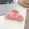 Wholesale Elegant Handmade Acetic Acid Hair Accessories Moon Shape Hairpin Grab Clip For Women