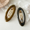Wholesale Elegant Handmade Acrylic Oval Spring Hair Clip For Women