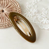 Wholesale Elegant Handmade Acrylic Oval Spring Hair Clip For Women