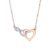 Wholesale Elegant Heartshaped 925 Sterling Silver Necklace With Oshaped Chain And Diamondencrusted Pendant Electroplated For Women