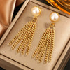 Wholesale Elegant Imitation Pearl Stud And Ear Clip Earrings For Women With Flower And Constellation Patterns Electroplated