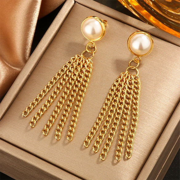 Wholesale Elegant Imitation Pearl Stud And Ear Clip Earrings For Women With Flower And Constellation Patterns Electroplated