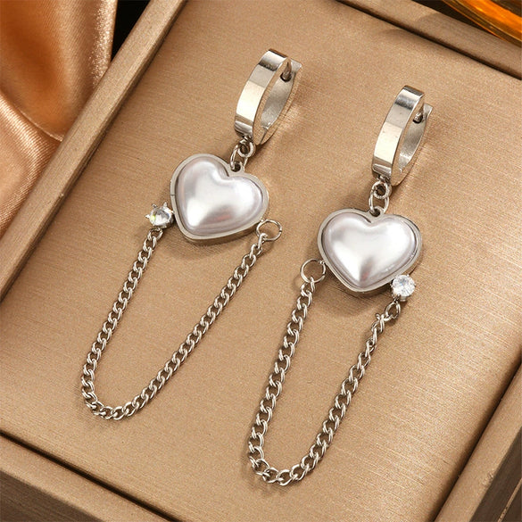Wholesale Elegant Imitation Pearl Stud And Ear Clip Earrings For Women With Flower And Constellation Patterns Electroplated