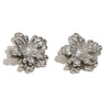 Wholesale Elegant Light Luxury Design Irregular Stainless Steel 18K Gold Plated Double Leaf Flower Earrings For Women