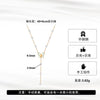 Wholesale Elegant Minimalist Geometric Pearl Necklace With Butterfly Pendant For Women Electroplated Calendering Chain
