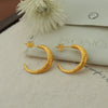Wholesale Elegant Natural Style Irregular Moon Pattern 316L Stainless Steel Gold Plated Nonfading Women's Earrings