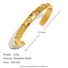 Wholesale Elegant Niche Allmatch Ring Bracelet And Tarot Earrings For Women Stainless Steel 18K Gold Plated Geometric Electroplated