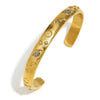 Wholesale Elegant Niche Allmatch Ring Bracelet And Tarot Earrings For Women Stainless Steel 18K Gold Plated Geometric Electroplated