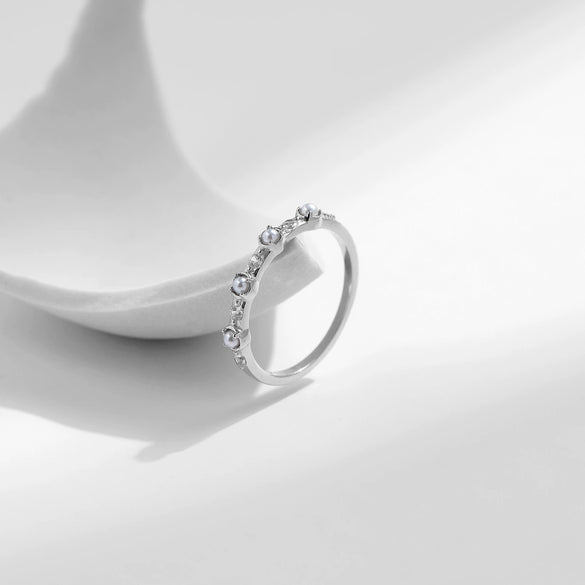 Wholesale Elegant Pearl Ring S925 Sterling Silver For Women