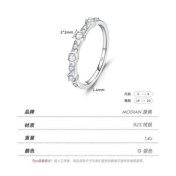 Wholesale Elegant Pearl Ring S925 Sterling Silver For Women