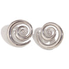 Wholesale Elegant Popular Geometric Stainless Steel 18K Gold Plated Micropaved Zircon Embellished Swirl Earrings For Women