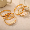 Wholesale Elegant Retro Hollow Geometric Golden Crown Titanium Steel Bracelet For Female With Gold Plated Design