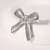 Wholesale Elegant Retro Stainless Steel Electroplated Bow Tie Ring For Women