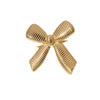 Wholesale Elegant Retro Stainless Steel Electroplated Bow Tie Ring For Women