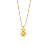 Wholesale Elegant Simple Balloon Puppy Pendant Necklace Stainless Steel 18K Gold Plated With 3D Animal Design