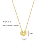 Wholesale Elegant Simple Style Classic Style Flower 304 Stainless Steel Copper Inlay 18K Gold Plated K Gold Plated Zircon Pendant Necklace