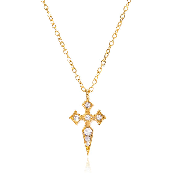 Wholesale Elegant Stainless Steel Jewelry With Cross Crown Roman Numerals Electroplated For Women Earrings Necklaces Bracelets