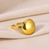 Wholesale Elegant Stainless Steel Open Ring With Star Heart Geometric Pattern And Electroplating Treatment