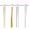 Wholesale Elegant Stainless Steel Pearl Long Tassel Earrings With Geometric Design And Electroplating For Women