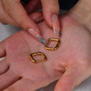 Wholesale Elegant Titanium Steel Geometric Earrings Stainless Steel Plated 18K Gold Electroplated For Unisex