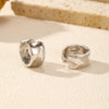 Wholesale Elegant Ushaped Silver Earrings Set With Diamonds For Women