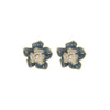 Wholesale Elegant Vintage Camellia Earrings With S925 Silver Needle And Alloy Material Electroplating Treatment