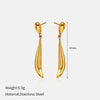 Wholesale Elegant Women's Stainless Steel Electroplated Irregular Geometric Square Hollow Peach Heart Poker Earrings