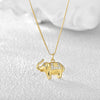 Wholesale Elephant Pendant Collarbone Necklace Female Copper Animals Style