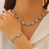 Wholesale Elephant Zinc Alloy Electroplated Necklace And Bracelet Set Women's Jewelry Accessories