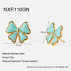 Wholesale Enamel Bow Stainless Steel Earrings For Women