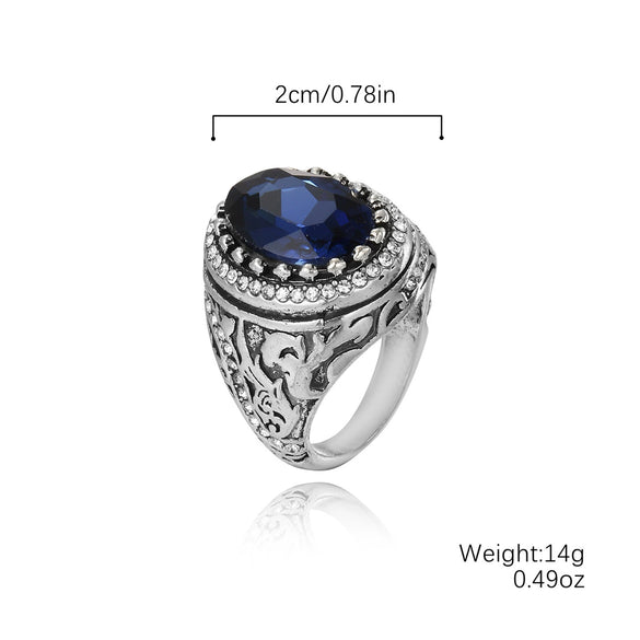 Wholesale Engagement Ring Zinc Alloy Inlaid Zircon Geometric Simple Style For Women