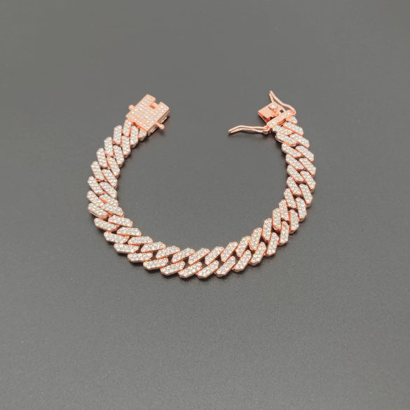 Wholesale Environmental Protection Alloy Hip Hop Domineering Stripshaped Ancient Rhombus Chain Necklace With Electroplating Treatment