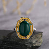 Wholesale Exaggerate Style Flower Shape S925 Sterling Silver Ring Set With Crystal Natural Topaz Citrine Amethyst Jewelry For Women