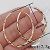 Wholesale Exaggerated Big Circle Copper Earrings With Geometric Style And Electroplating Treatment