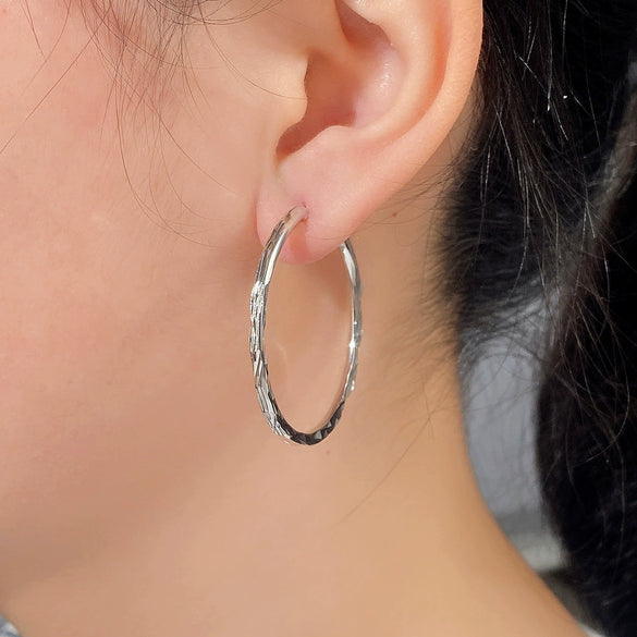 Wholesale Exaggerated Big Circle Copper Earrings With Geometric Style And Electroplating Treatment