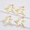 Wholesale Exaggerated Fivepointed Star Earrings For Women S925 Sterling Silver Light Luxury Style Electroplated