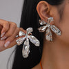 Wholesale Exaggerated Geometric Alloy Earrings With Electroplating For Women