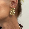 Wholesale Exaggerated Geometric Alloy Earrings With Electroplating For Women