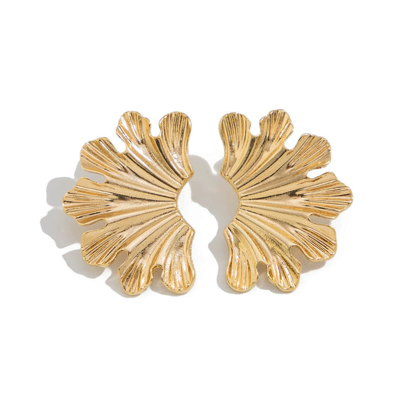 Wholesale Exaggerated Geometric Alloy Earrings With Electroplating For Women