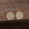 Wholesale Exaggerated Geometric Copper Inlaid Zircon Earrings For Women And Men