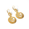 Wholesale Exaggerated Geometric Drop Shape Stainless Steel Electroplated Ear Jewelry For Women