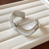Wholesale Exaggerated Geometric Handmade Acrylic Opening Bracelet