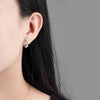 Wholesale Exaggerated Geometric Hoop Pearl Earrings For Women S925 Silver Electroplated