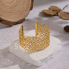 Wholesale Exaggerated Geometric Line Braided Electroplated Stainless Steel Waterproof Jewelry Bracelets Accessories