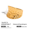 Wholesale Exaggerated High Grade Golden Pearl Ring And Titanium Steel Bracelet In Geometric Style Made Of Stainless Steel With Electroplating